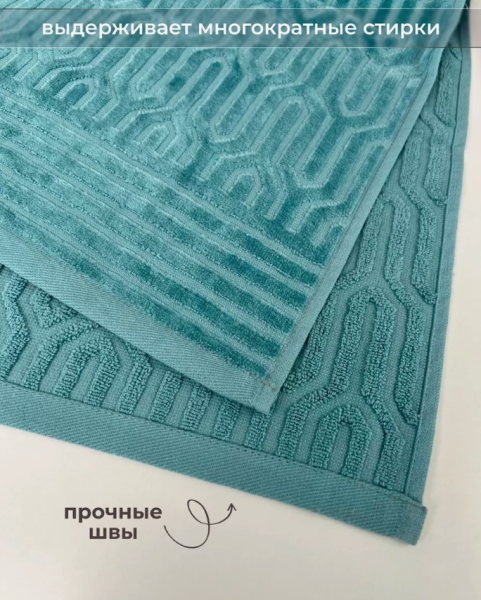 Набор махровых полотенец 3 в 1 Милан / 30х60см., 50х80см., 70х130см, 480 гр/м2